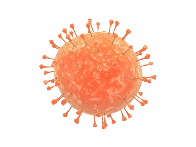 Graficzna ilustracja pandemii choroby koronawirusa na białym na białym tle