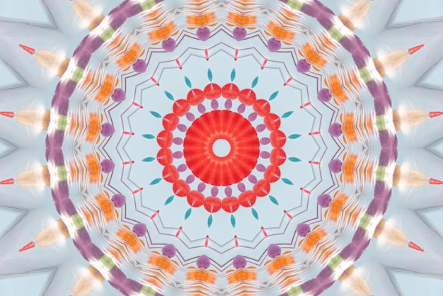 Bezpłatne zdjęcie grafika mandali kolorowe tło wzór