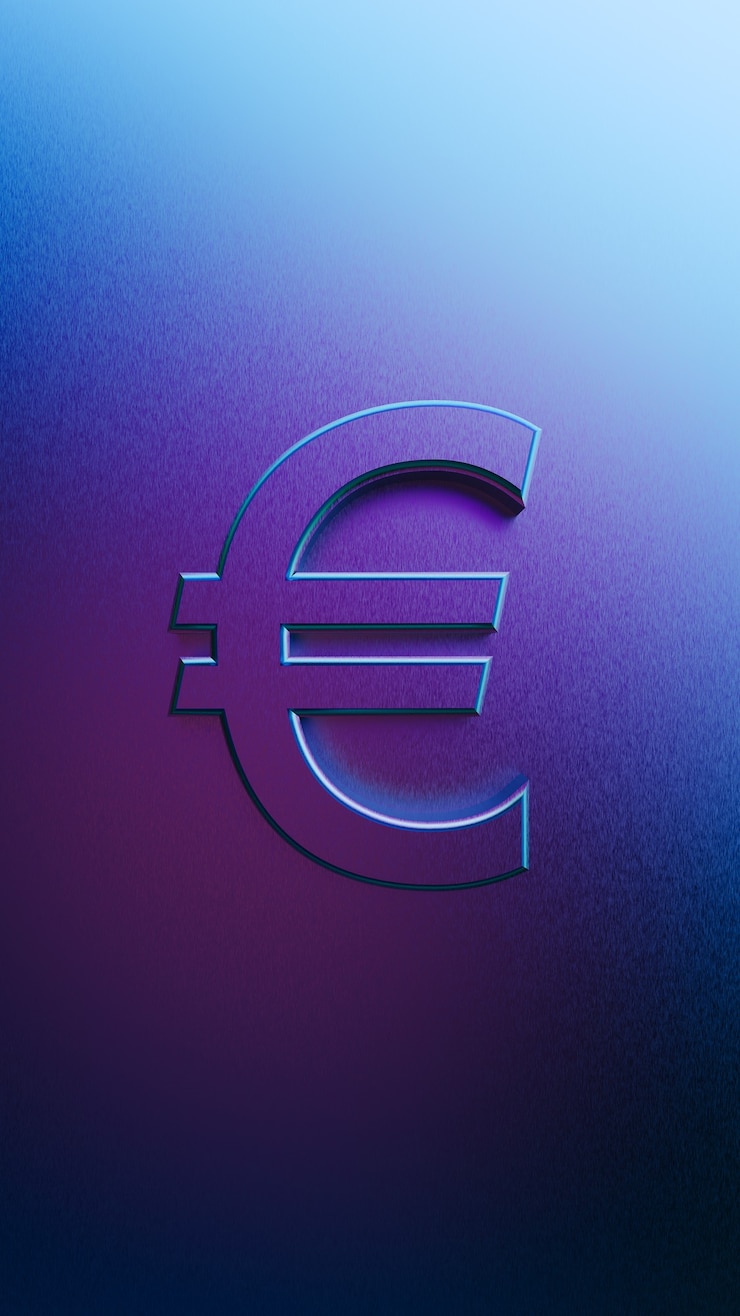 Bezpłatny plik Zdjęcie grafika trójwymiarowa znaku euro