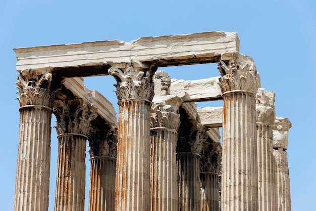 Bezpłatne zdjęcie grecka świątynia w ruinach