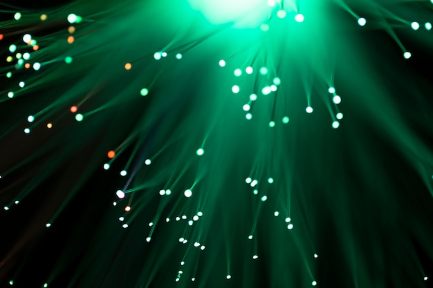 Bezpłatne zdjęcie gren odcienie świecących kanałów światłowodowych