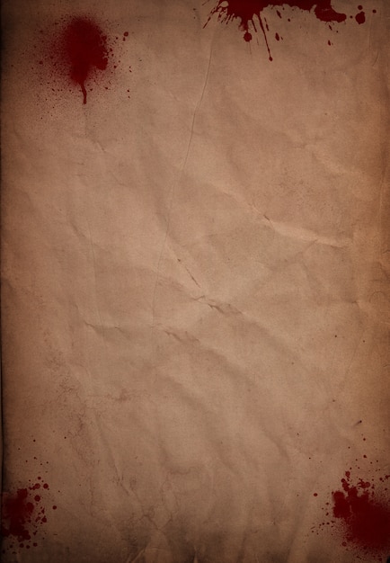 Grunge Krew Splattered Papierowym Tle