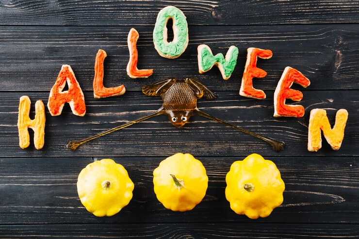 Bezpłatny plik Zdjęcie halloween słodyczy z dyni
