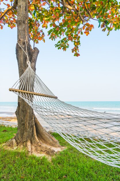 Hamak na morzu plaży