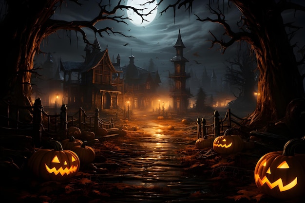 Hd Horror Halloween Festiwal Tło