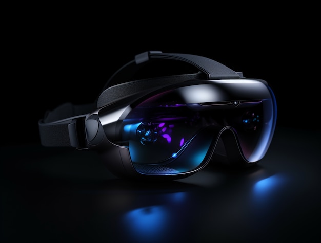 High-tech futurystyczny zestaw do gier wirtualnej rzeczywistości