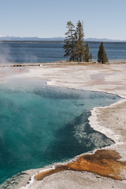 Hipnotyzujące ujęcie Parku Narodowego Yellowstone Yellowstone USA