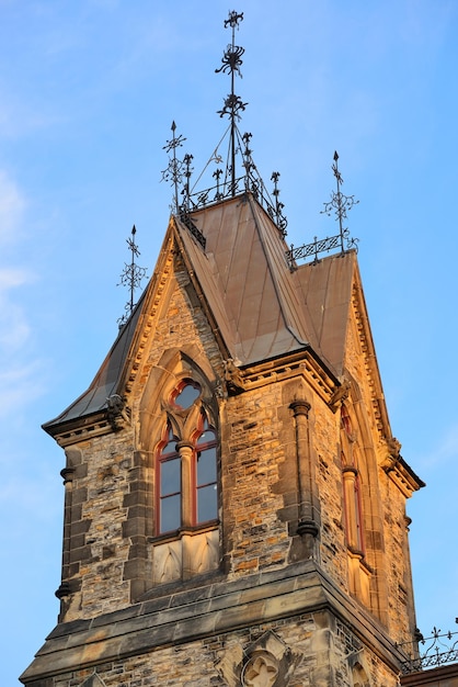 Bezpłatne zdjęcie historyczna architektura miejska miasta ottawa