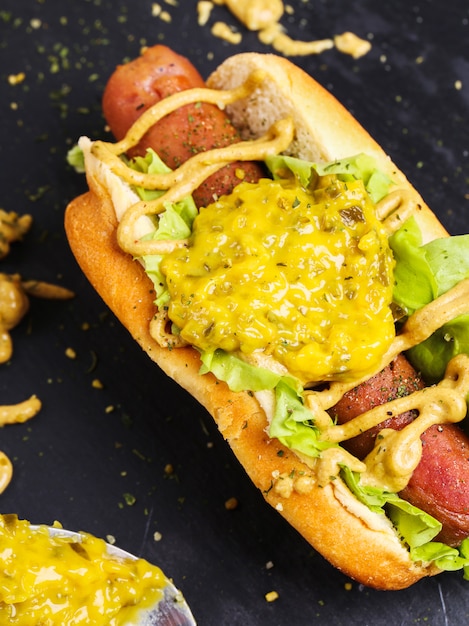 Bezpłatne zdjęcie hot dog