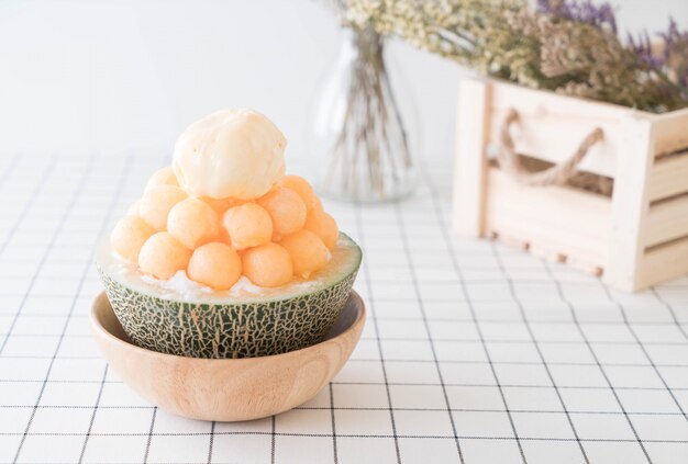 Ice melon Bingsu, słynne koreańskie lody