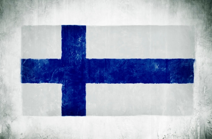 Bezpłatny plik Zdjęcie ilustracja i malowanie flagi narodowej finlandii
