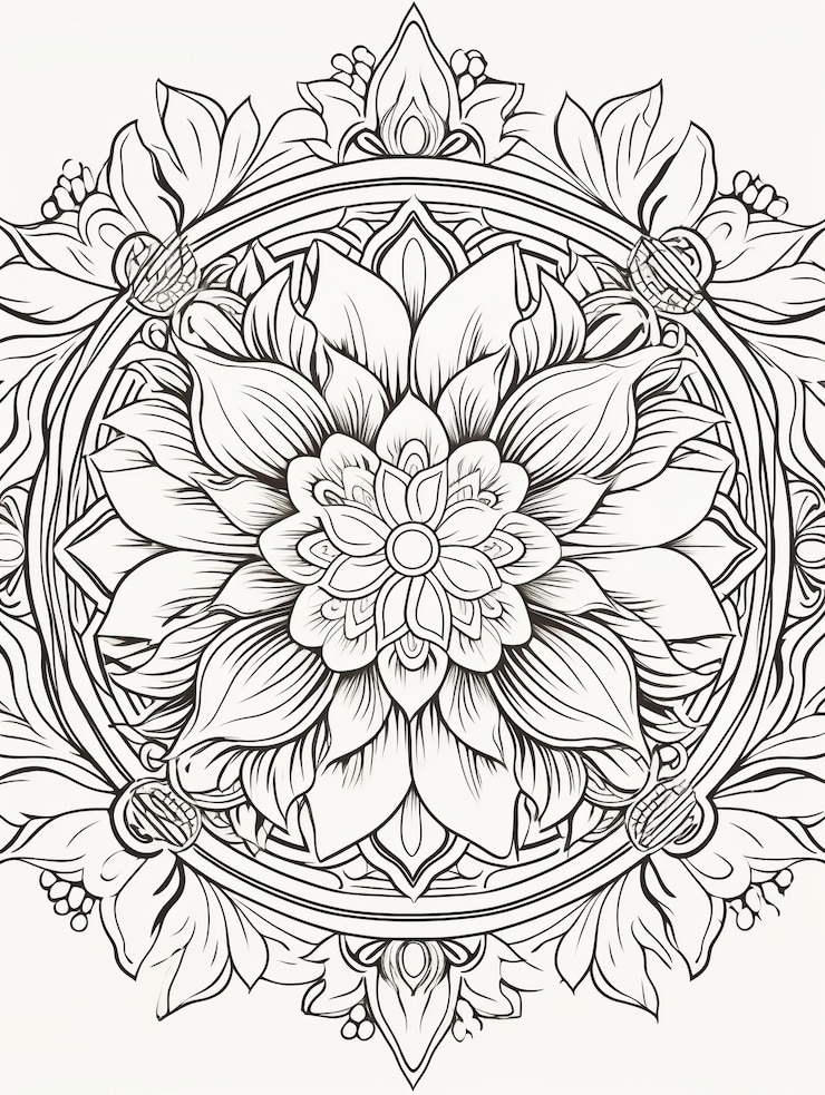 Bezpłatny plik Zdjęcie ilustrowana mandala