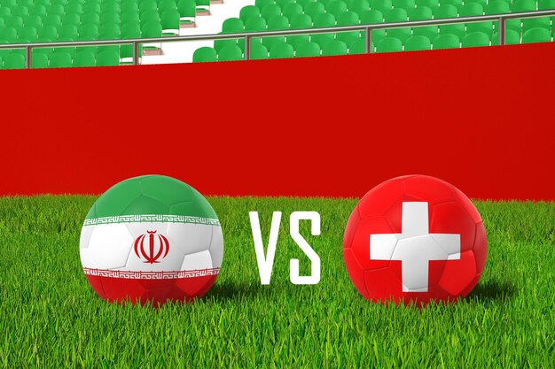 Iran vs Szwajcaria na stadionie