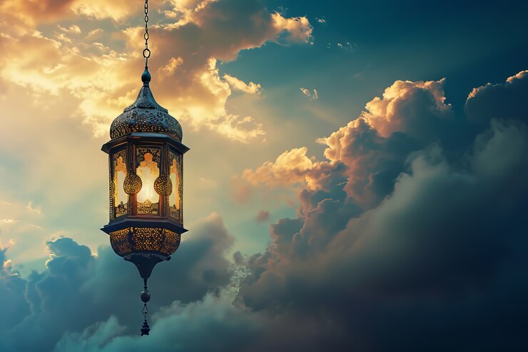 Bezpłatny plik Zdjęcie islamska latarnia świętowania ramadanu w stylu fantasy