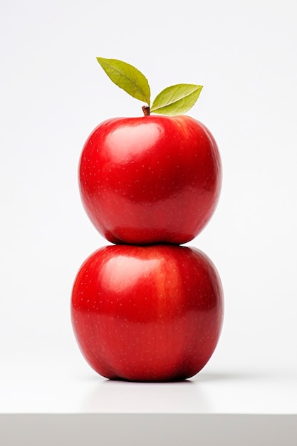 Bezpłatne zdjęcie jabłka jeden na drugim