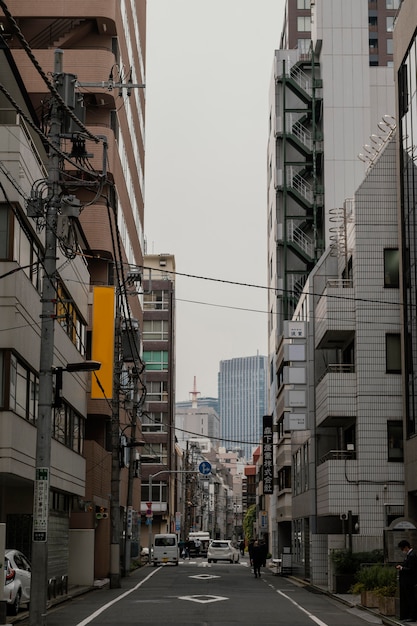 Japonia ulica i budynki