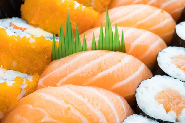 japoński obiad biała ryba delikatność