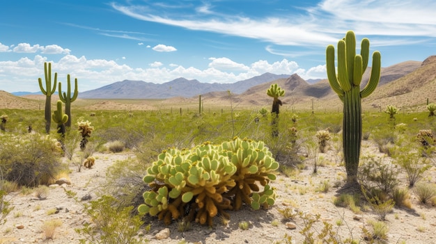 Bezpłatne zdjęcie kaktusy pustynne w przyrodzie