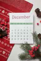 Bezpłatne zdjęcie kalendarz na biurko z tekstami w języku angielskim