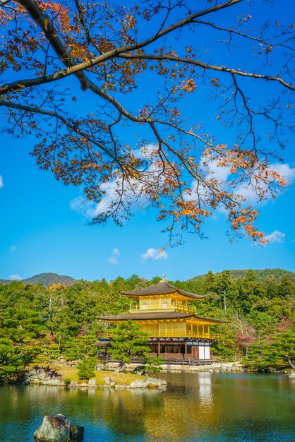 Kinkakuji Temple &quot;Złoty Pawilon&quot; w Kyoto, Japonia