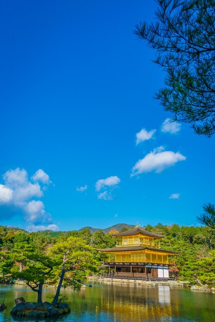 Kinkakuji Temple &quot;Złoty Pawilon&quot; w Kyoto, Japonia