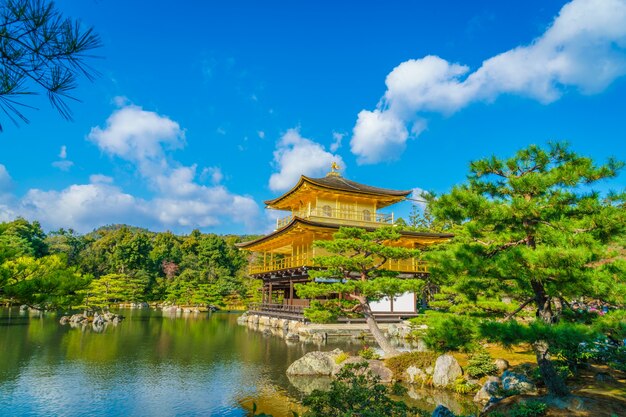 Kinkakuji Temple &quot;Złoty Pawilon&quot; w Kyoto, Japonia