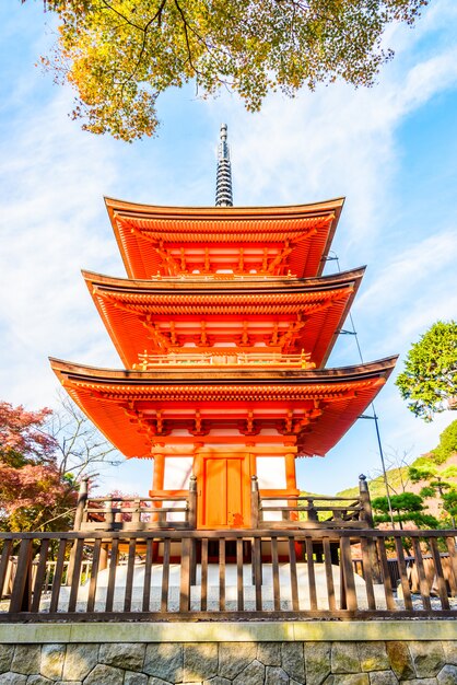 Kiyomizu dera świątynia w Kyoto przy Japonia