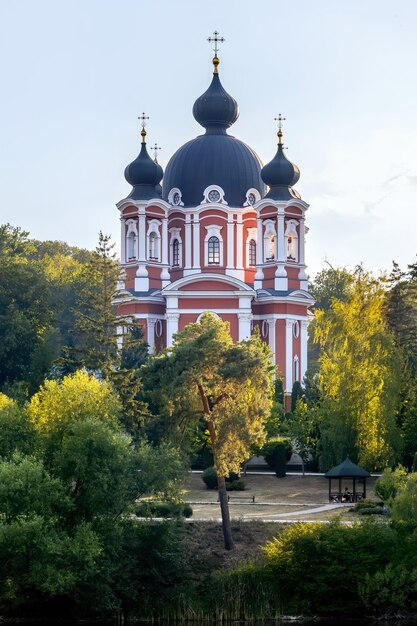 Klasztor Curchi otoczony zielenią