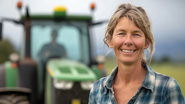 Bezpłatne zdjęcie kobieta pracująca w rolnictwie wiejskim i sektorze rolniczym, aby świętować kobiety w dziedzinie pracy na dzień pracy.