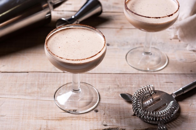 Bezpłatne zdjęcie koktajl z brandy alexander