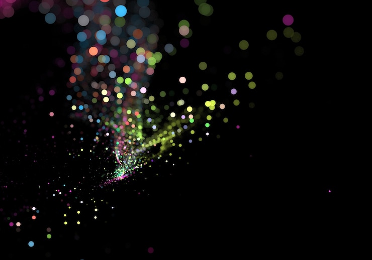 Bezpłatny plik Zdjęcie kolorowe cząstki bokeh