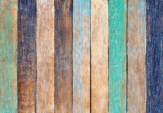 Kolorowe drewniane deski