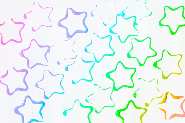 Bezpłatne zdjęcie kolorowe plamy w kształcie gwiazdy