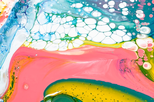 Kolorowe płynne marmurowe tło abstrakcyjna płynna tekstura sztuka eksperymentalna