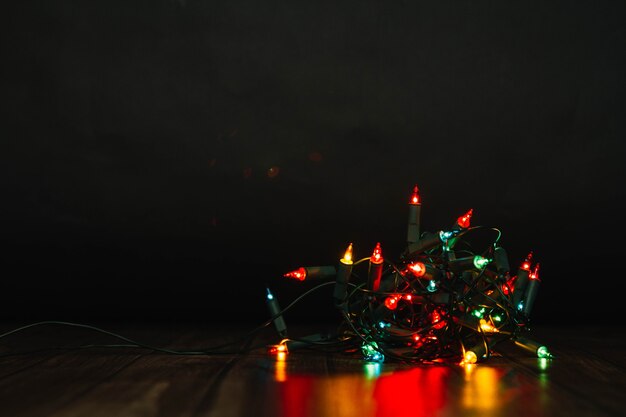 Kolorowe światła Bożego Narodzenia