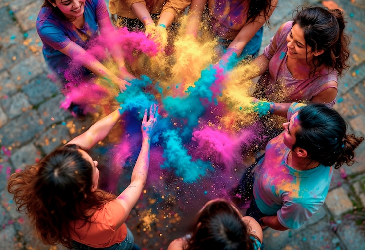 Bezpłatny plik Zdjęcie kolorowe święto festiwalu holi