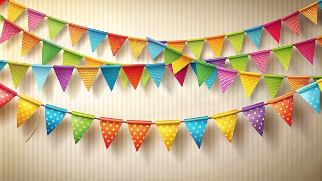 Kolorowe świętowanie Bunting Banner