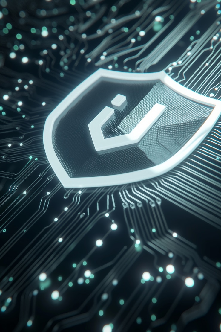 Bezpłatny plik Zdjęcie koncepcja bezpieczeństwa cybernetycznego w sztuce cyfrowej