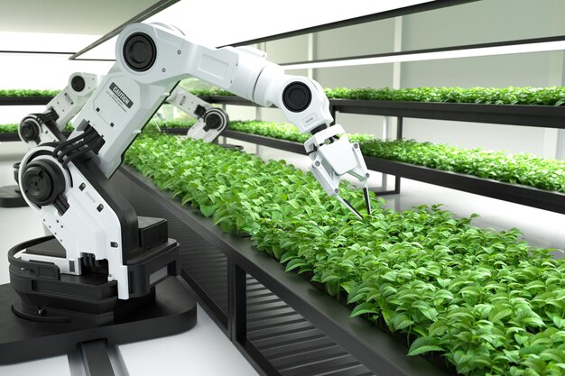 Koncepcja inteligentnych robotów rolników