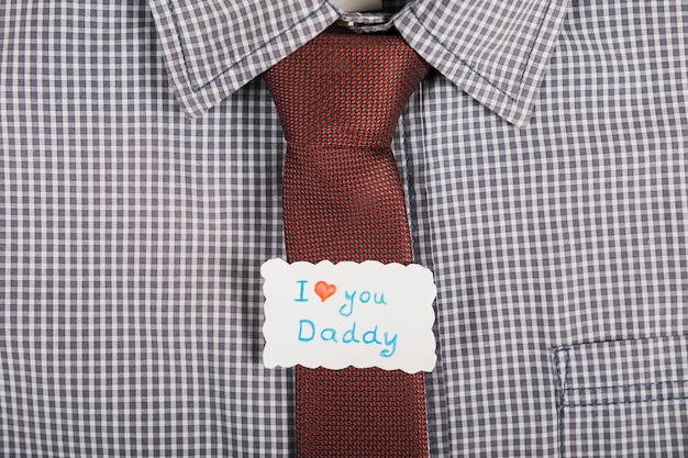 Koncepcja krawata na dzień ojca