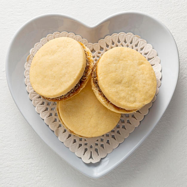 Koncepcja pyszne ciasteczka alfajores