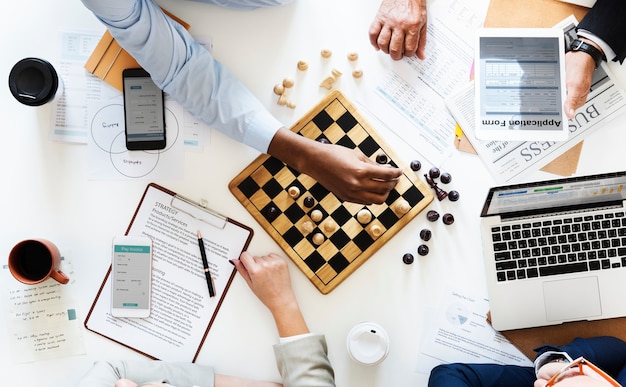 Koncepcja strategii biznesowej gry w szachy