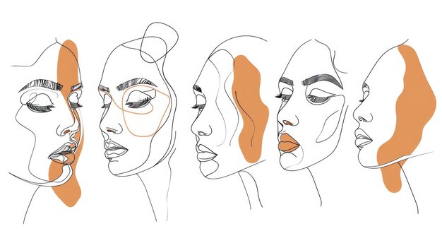 koncepcyjna ilustracja kobiety