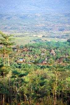 Konso village seen from afar