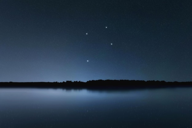 Bezpłatne zdjęcie konstelacja gwiazd crux, nocne niebo, gromada gwiazd, przestrzeń kosmiczna, crucis