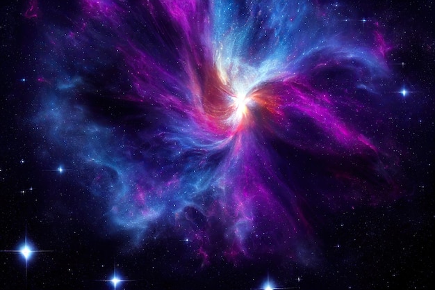 Bezpłatne zdjęcie kosmiczne tło realistyczny gwiaździsty nocny kosmos i świecące gwiazdy droga mleczna i galaktyka w kolorze gwiezdnego pyłu
