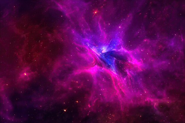 Kosmiczne tło realistyczny gwiaździsty nocny kosmos i świecące gwiazdy droga mleczna i galaktyka w kolorze gwiezdnego pyłu