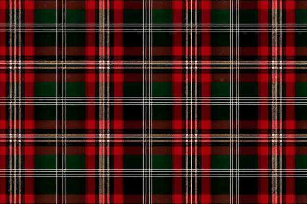 Bezpłatne zdjęcie kraciasta krata wzór tkaniny w kratę bezszwowe tło w stylu szkockim idealne do projektów noworocznych do dekoracji tekstyliów czerwony zielony i czarny
