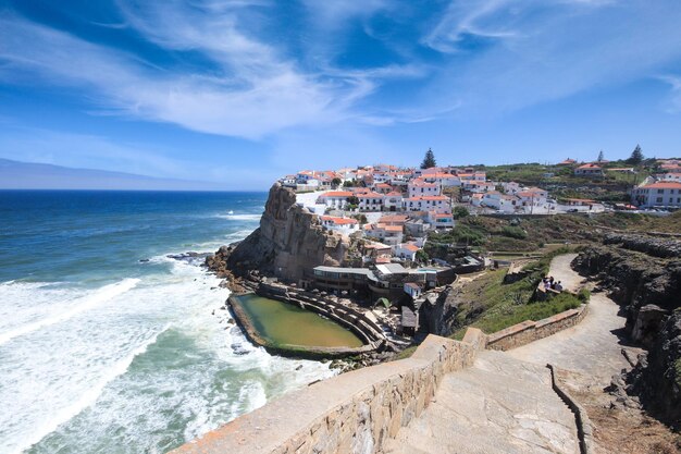 Krajobraz Azenhas do Mar Portugalia