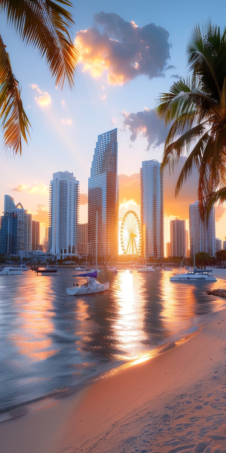 Bezpłatny plik Zdjęcie krajobraz miami bayside